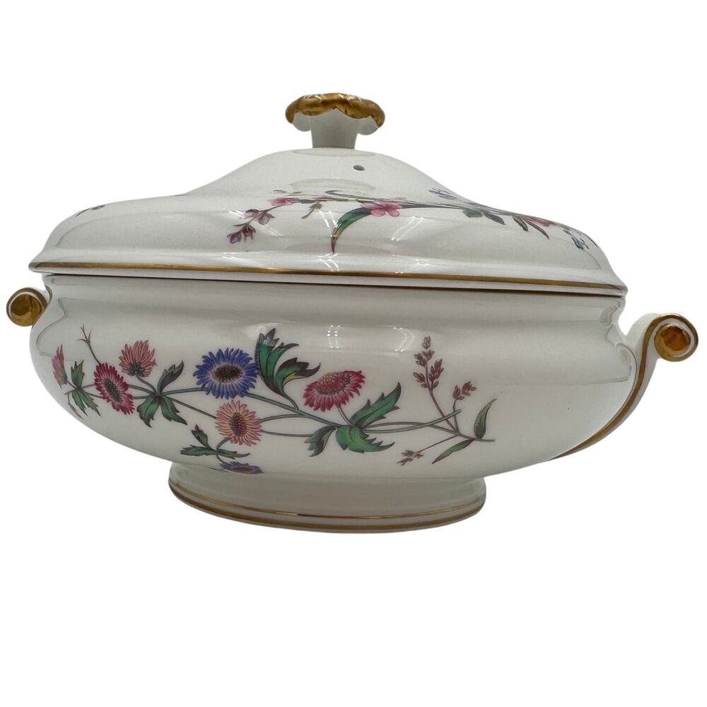 Vintage Covered Vegetable Dish by Wedgwood in Devon Sprays Bone China